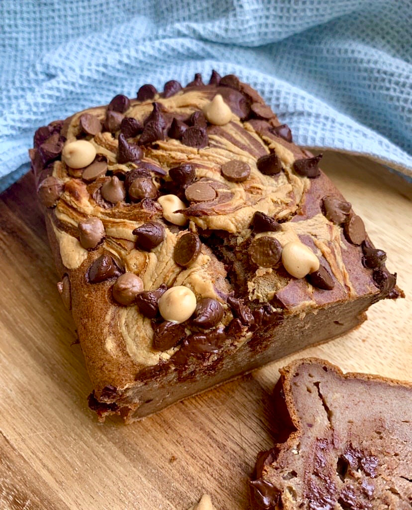 NKD Living Chocolate & Peanut Butter Banana Bread