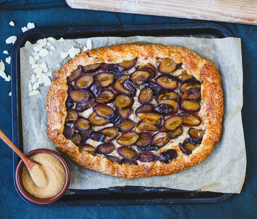 Low sugar plum galette