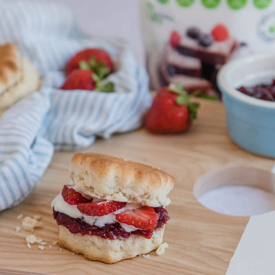 NKD Living Low Carb Scones with Sugar Free Chia Jam