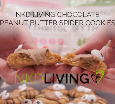 NKD Living Chocolate & Peanut Butter Spider Cookies