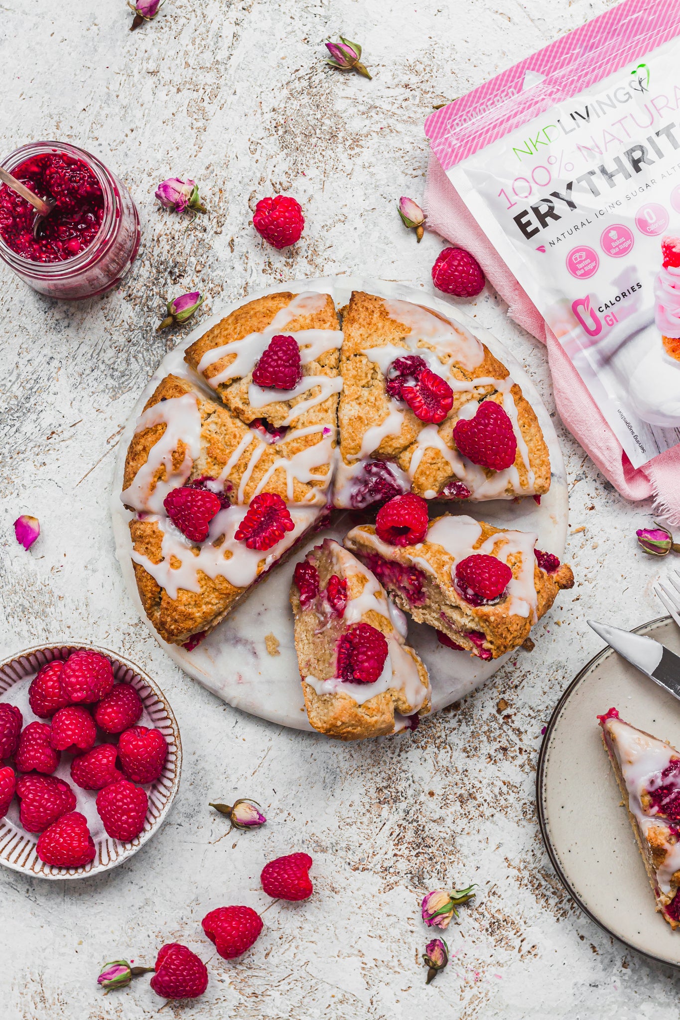 NKD Living Vegan Raspberry Scones