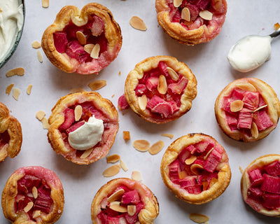 Mini Rhubarb and Ginger Pies