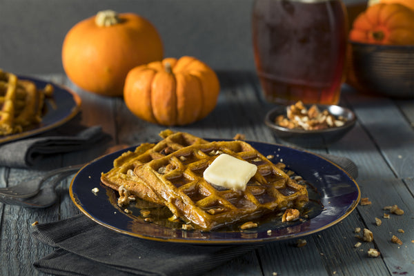 Sugar-free Pumpkin Spice Waffles