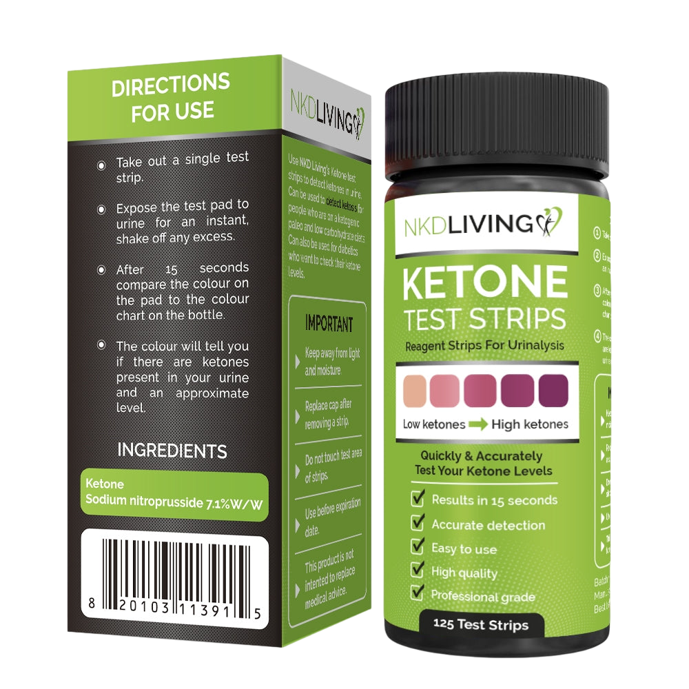 Ketone Test strips (120 test strips) NKDLIVING