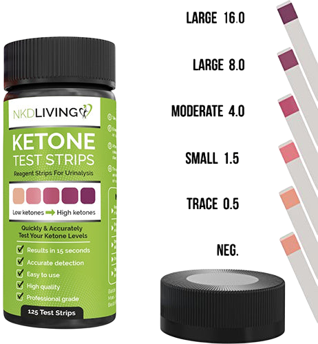Ketone Test strips (120 test strips) NKDLIVING