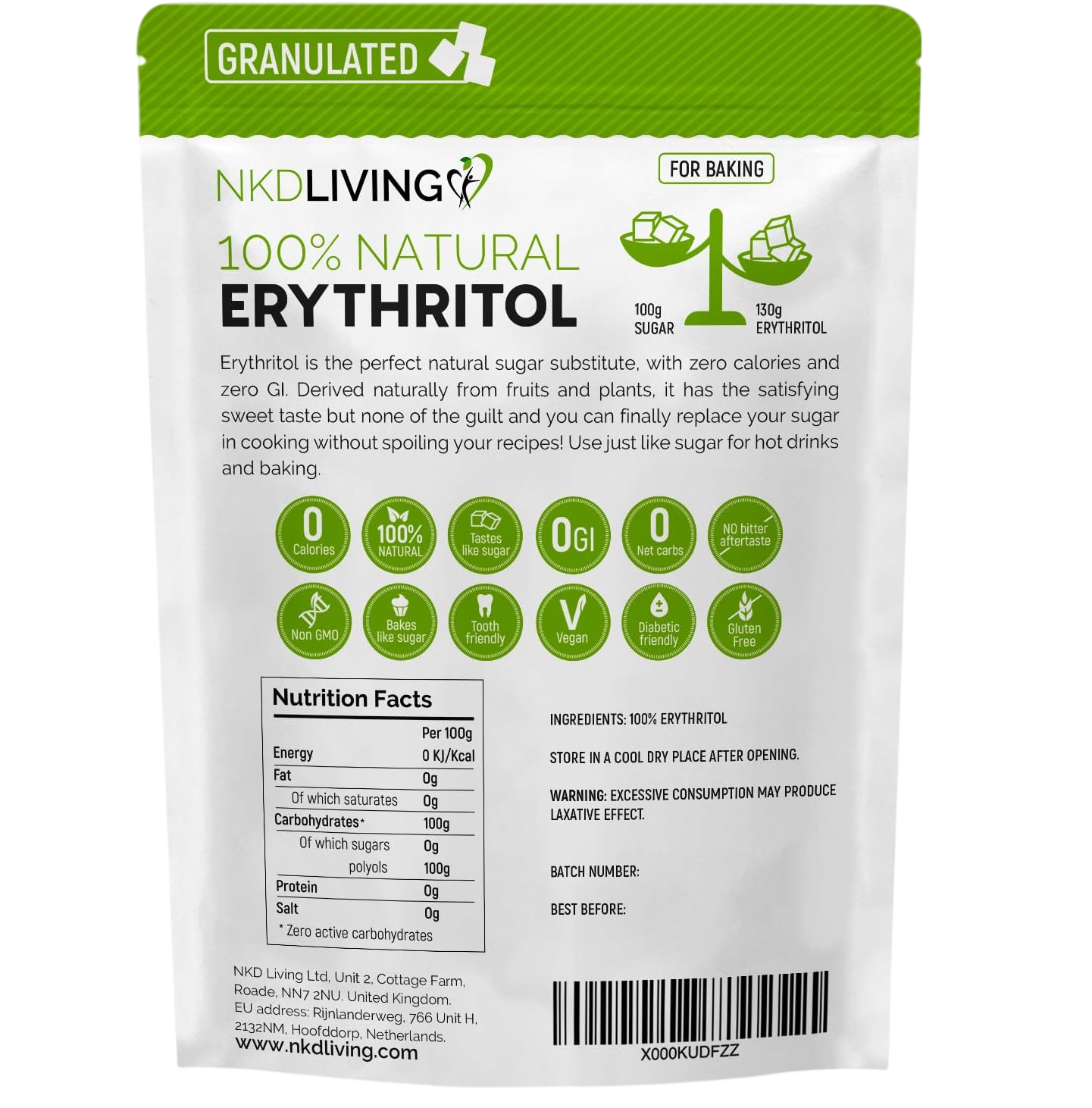 Granulated Erythritol