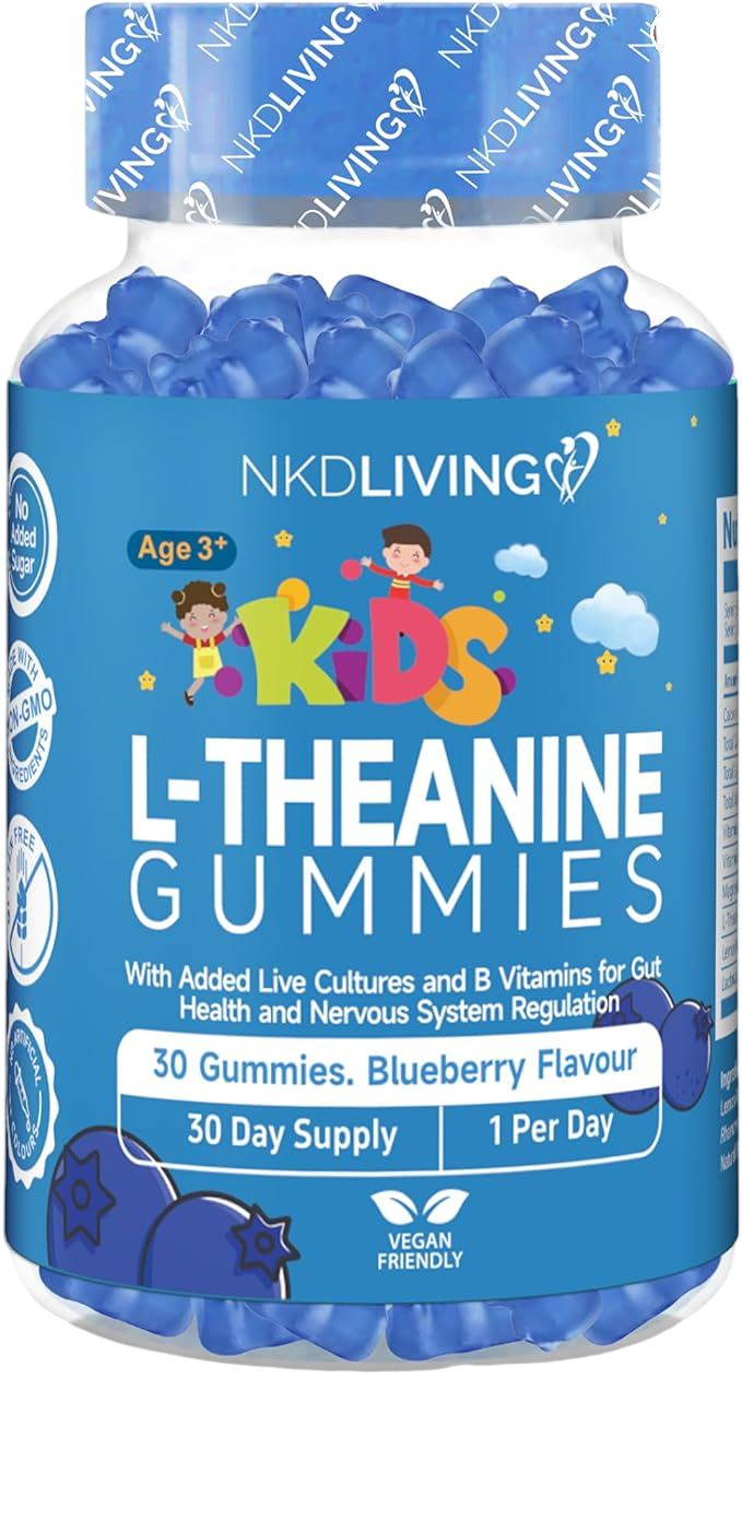 NKD Living Kids L-Theanine Gummies – 30 Count