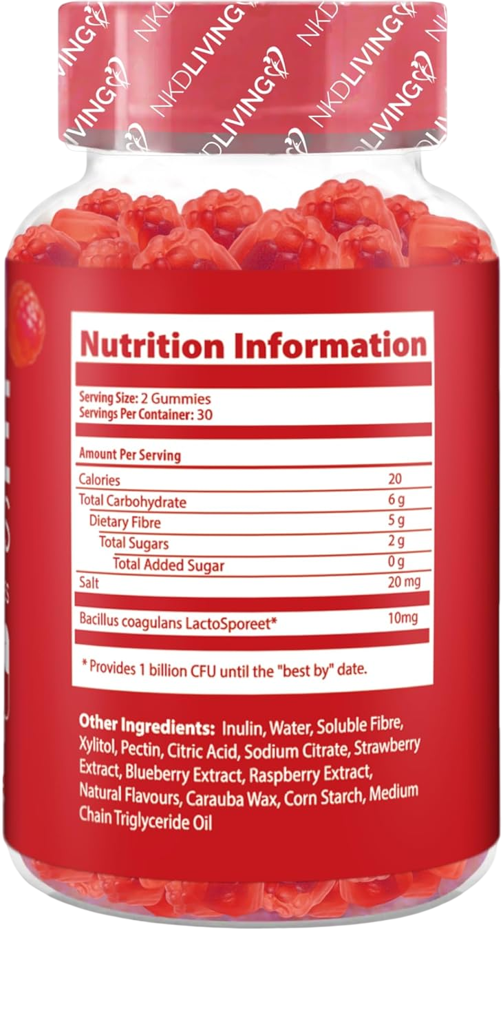 High Fibre Inulin Gummies (60 Gummies)