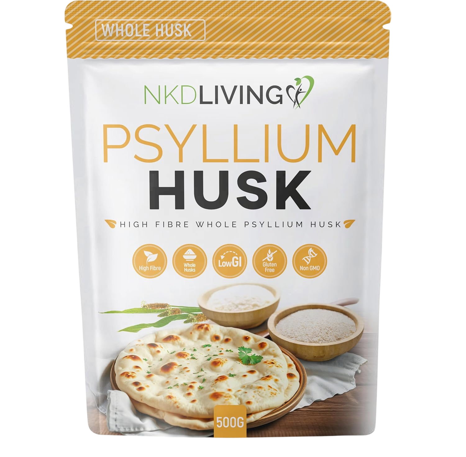 Whole Psyllium Husks 500g