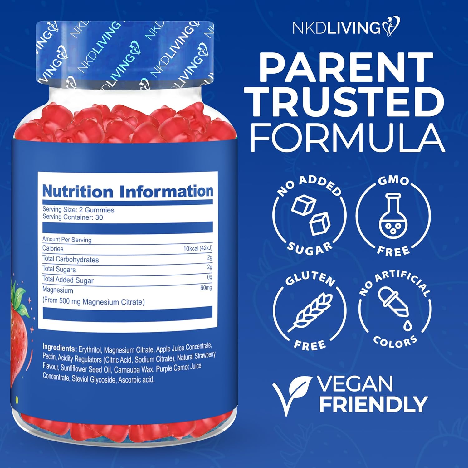 Magnesium Gummies for Kids - No Added Sugar