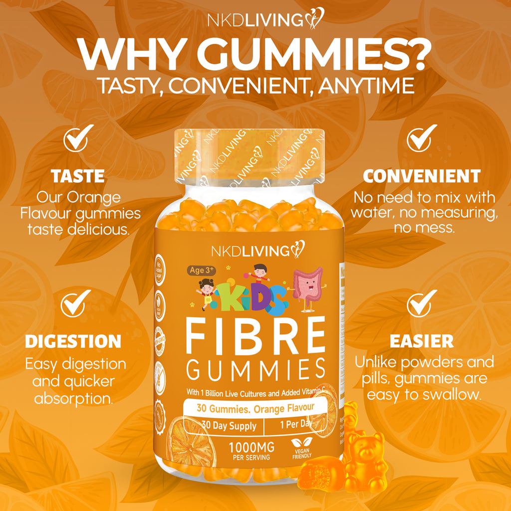 NKD Living Kids High Fibre Inulin Gummies