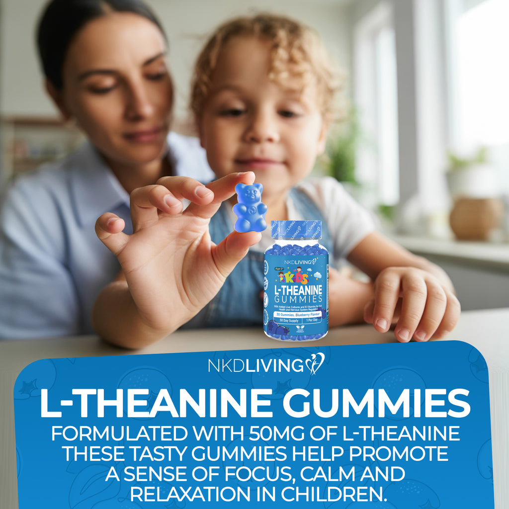 NKD Living Kids L-Theanine Gummies – 30 Count