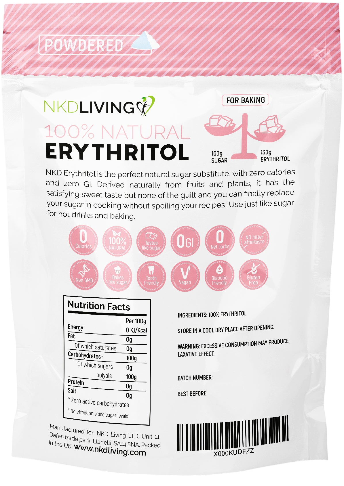 Erythritol Zero Calorie Powder, Grade Standard: Food Grade At ₹ 20/kg