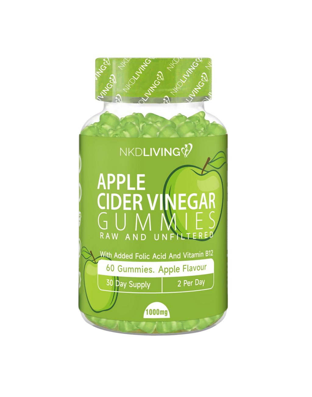 Apple Cider Vinegar Gummies - No Added Sugar