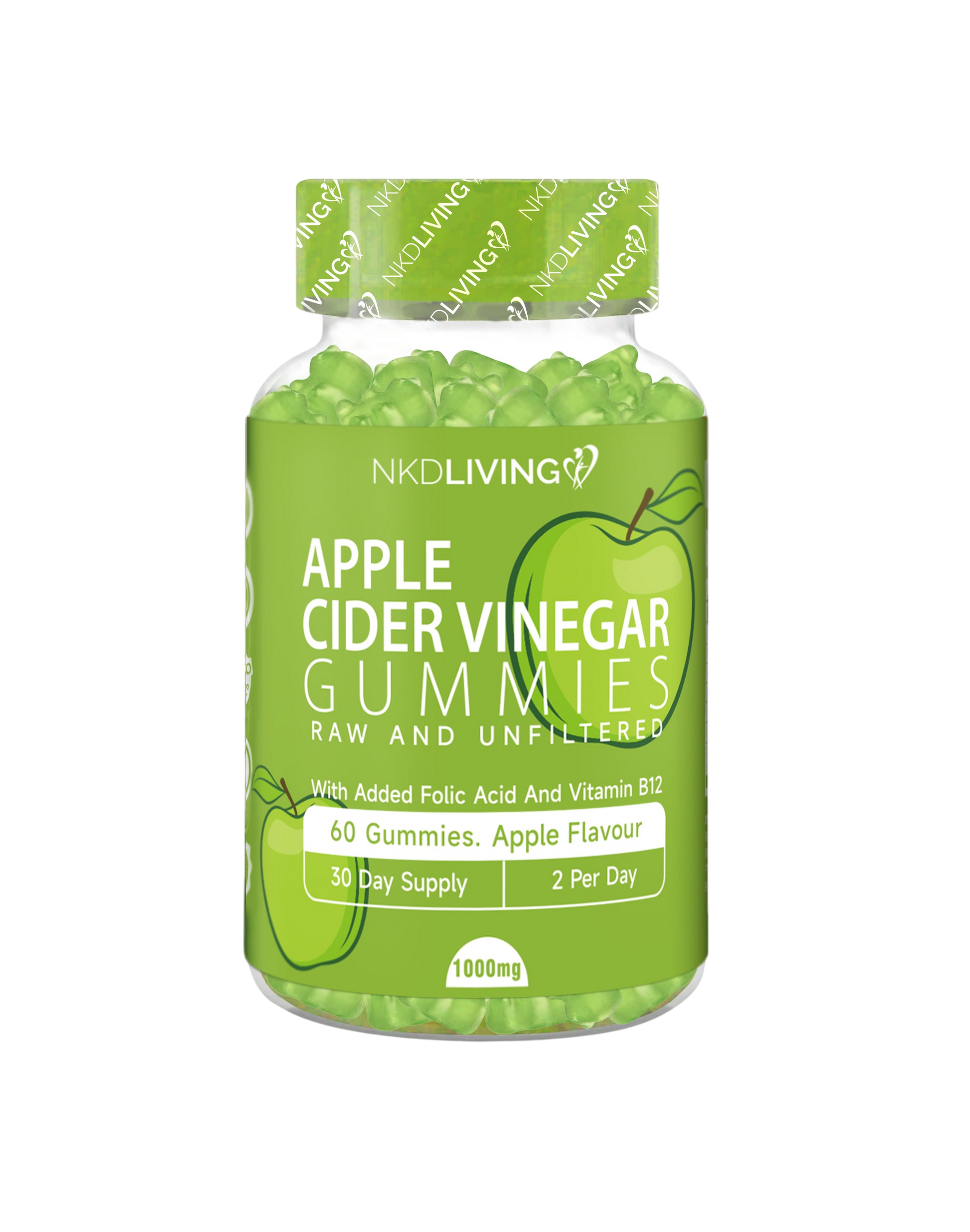 Apple Cider Vinegar Gummies - No Added Sugar