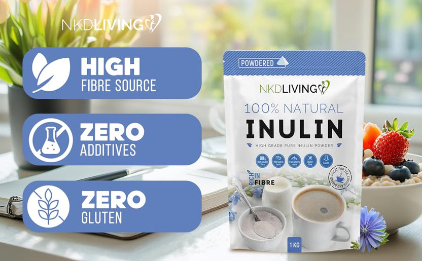 Fuji Inulin Inulin High Grade Prebiotic Fibre Powder 1kg – NKD Living