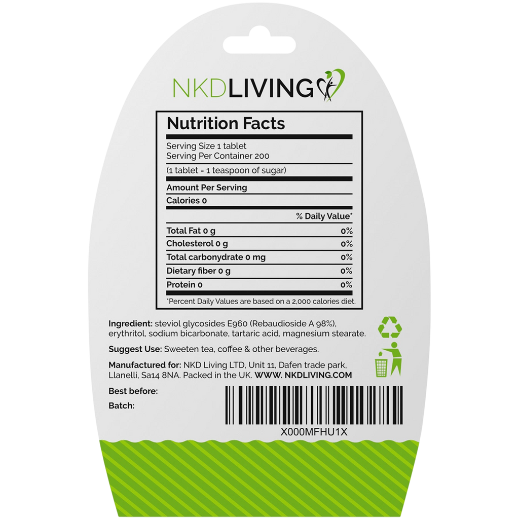 Stevia Sweetener Tablets (200 tablets)