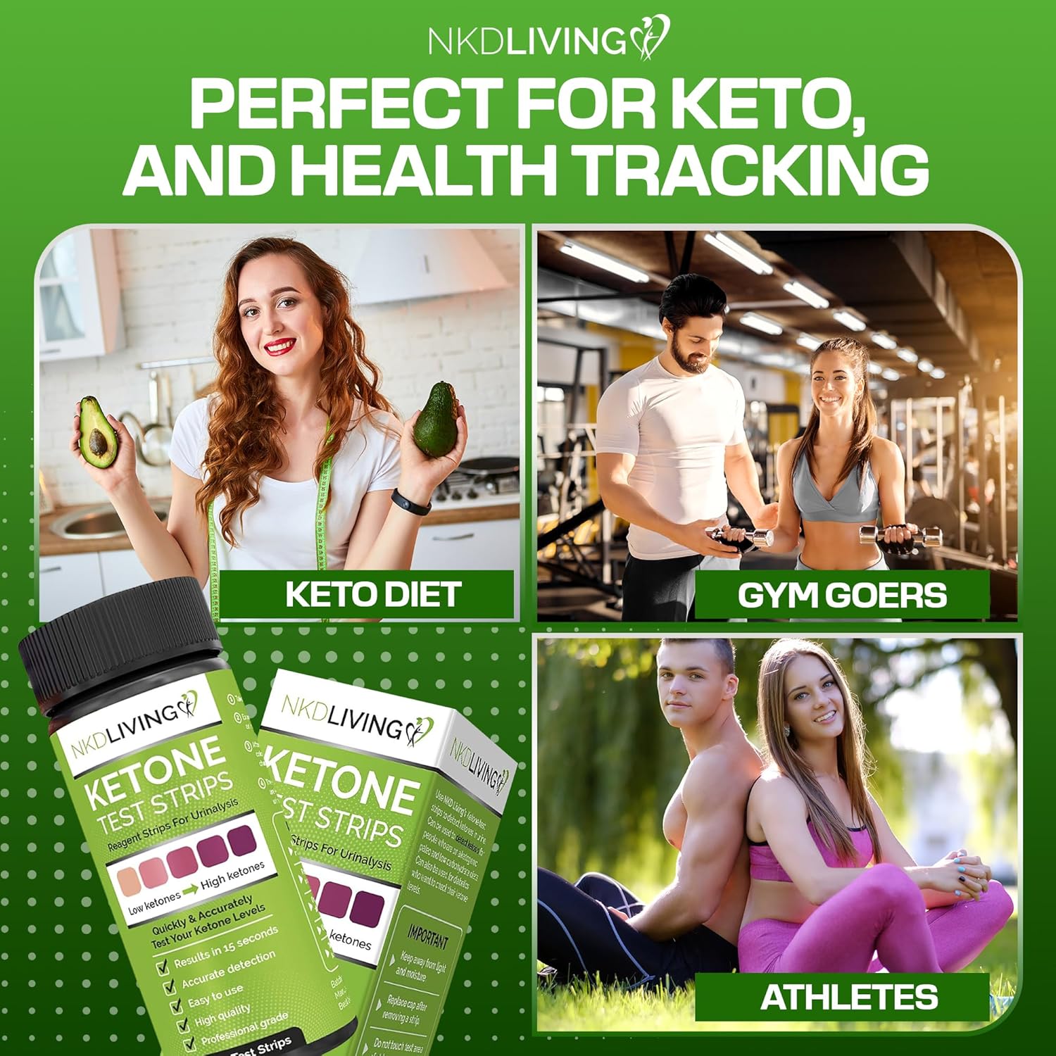 Ketone Test strips (120 test strips)